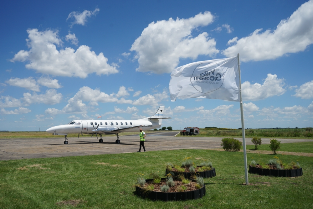 La aeronave de 19 pasajeros.
