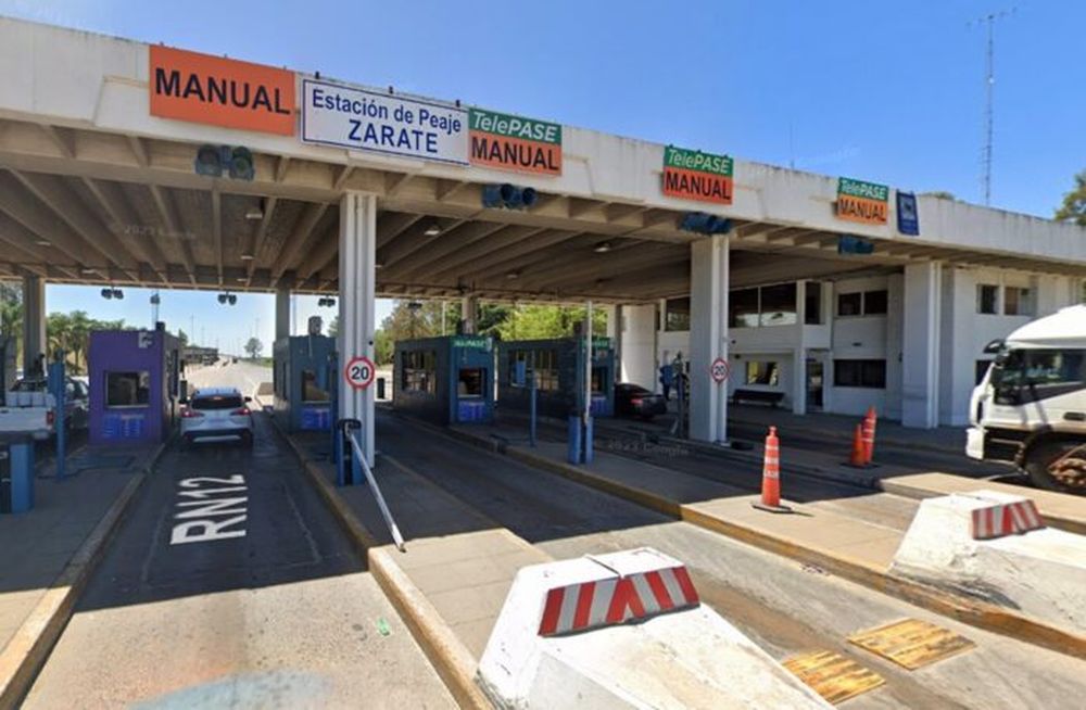 Suben los peajes para cruzar de Buenos Aires a Entre Ríos por Zárate. (Google Street View)