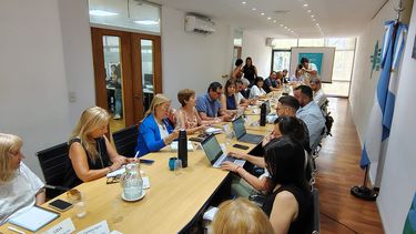 Una reunión paritaria docente.&nbsp;