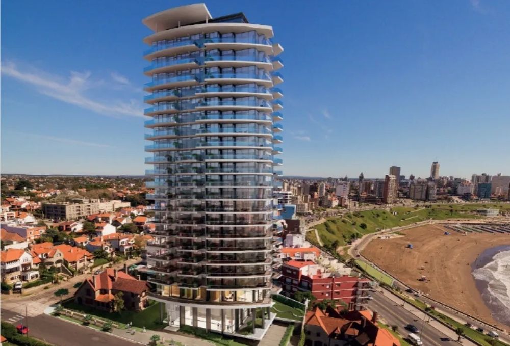 La Torre Unkanny se está construyendo en Playa Varese, donde se encontraba el histórico Hotel Hurlingham.
