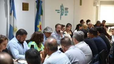 Una reunión de paritarias.&nbsp;