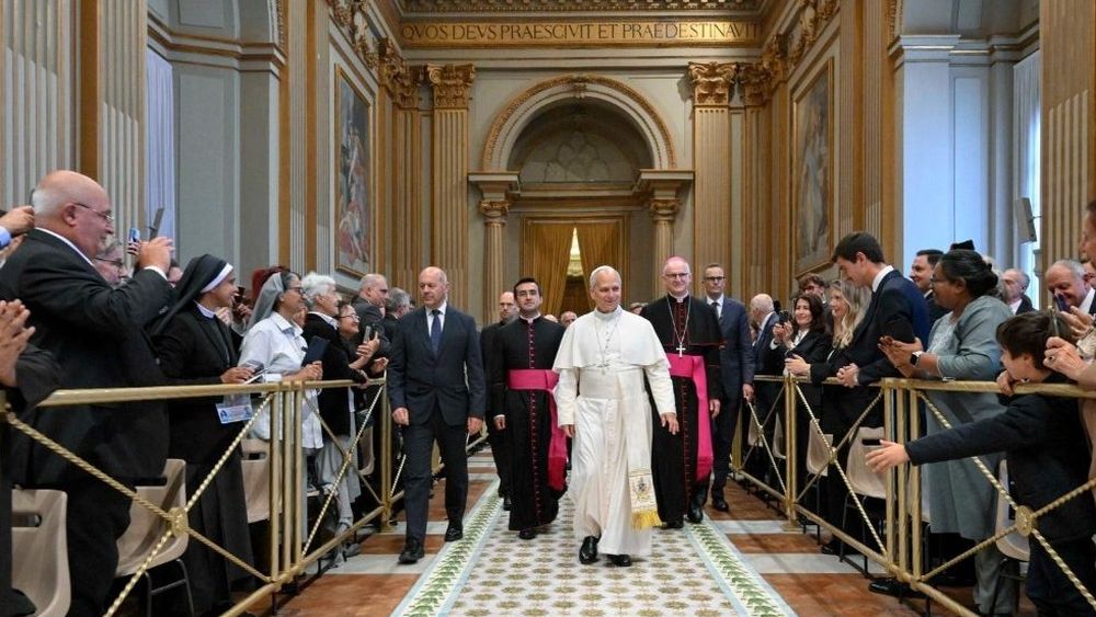 El papa León XIV, poco después de haber anunciado su operación.