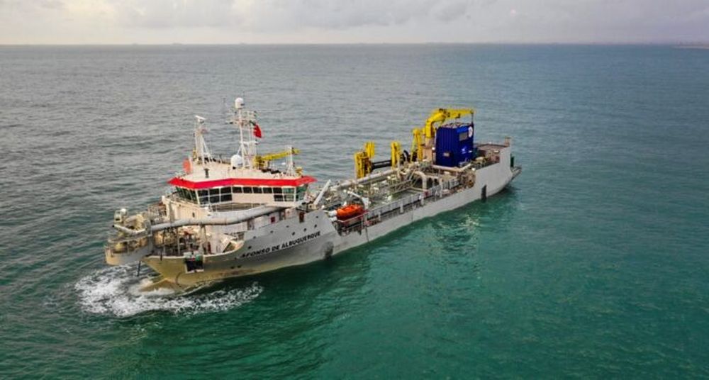 El mortero fue encontrado por la draga Afonso de Abuquerque. (Webpicking)