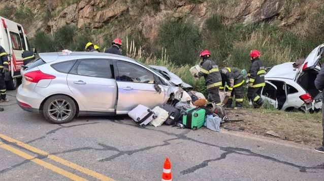 El choque en Tornquist, sobre la ruta 76.
