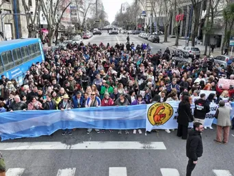 La marcha por la inseguridad en Mar del Plata.&nbsp;