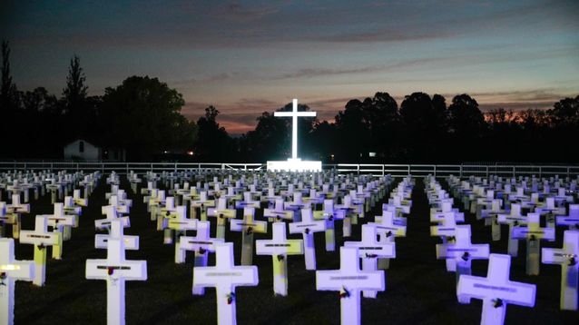 El Cenotafio de Pilar, única réplica exacta del Cementerio de Darwin en suelo continental argentino.&nbsp;