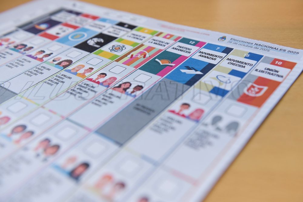 Un ejemplo de la Boleta Única Papel.&nbsp;