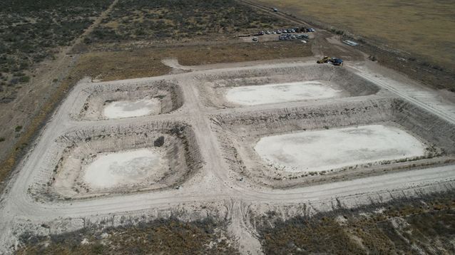 La obra en Carmen de Patagones dispondrá de cuatro lagunas de tratamiento.