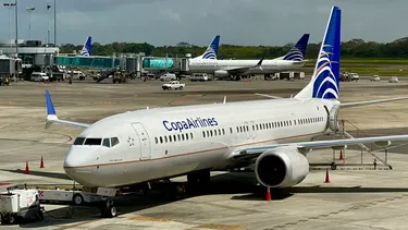 Un avión de Copa Airlines. Un avión de Copa Airlines.