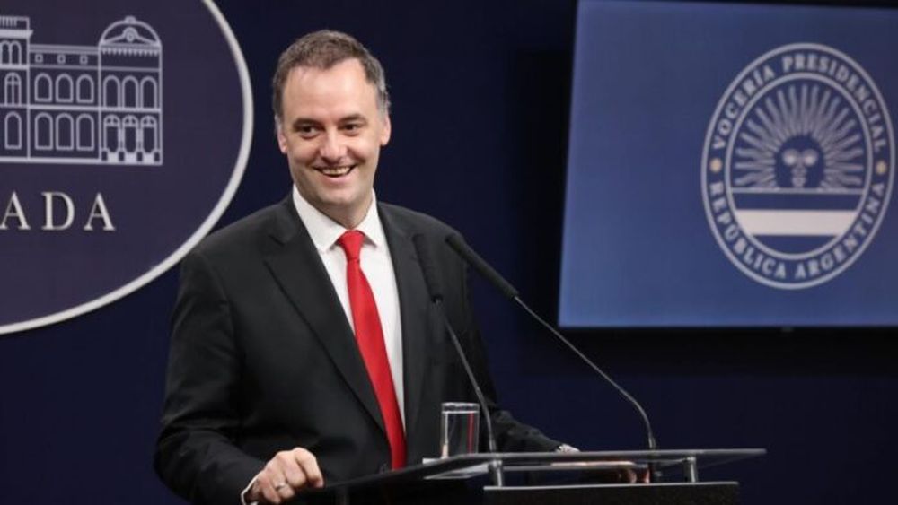 El vocero presidencial Manuel Adorni. - Presidencia -