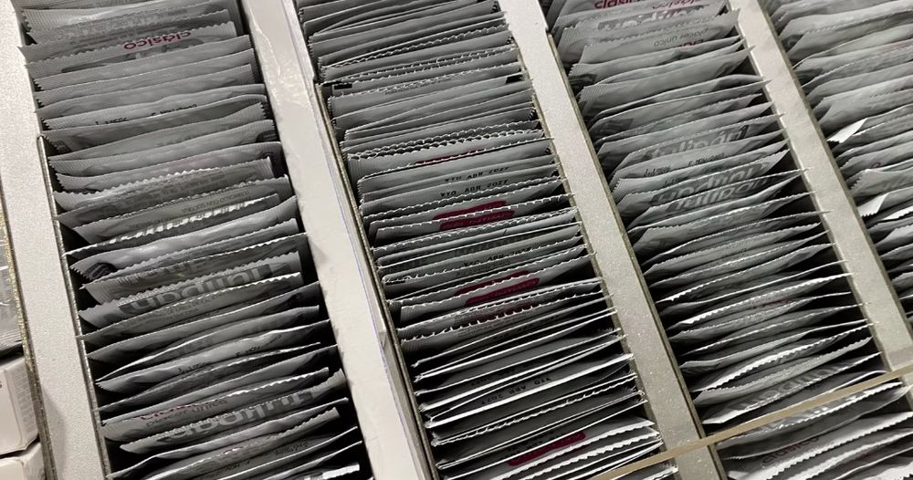 Una caja de preservativos.&nbsp;