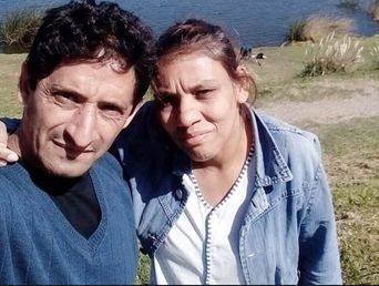 Lucía Sosa y su pareja, Daniel Aguirre.&nbsp;