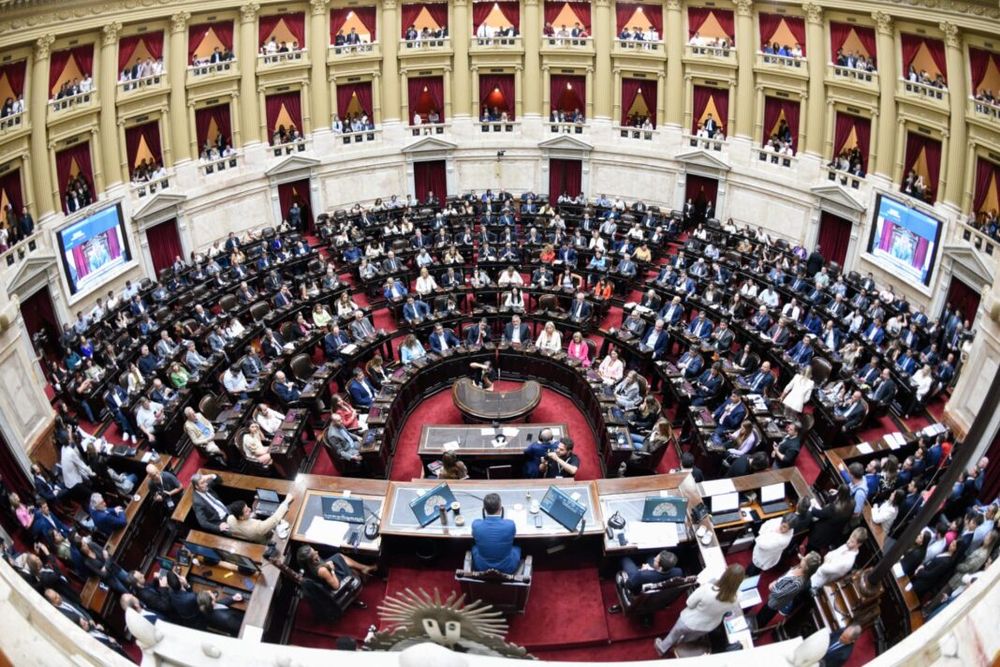 La sesión en Diputados.