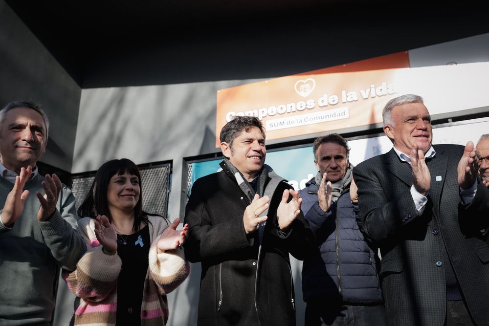 El gobernador Axel Kicillof en Berazategui.&nbsp;
