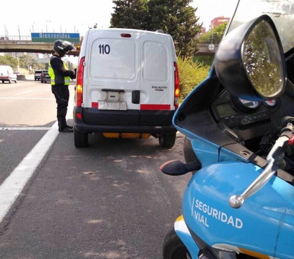 Un operativo de control de tránsito.