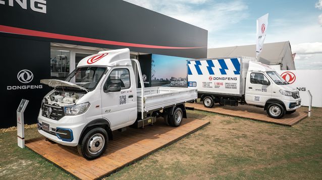 El stand de Dongfeng en Expoagro 2026.