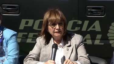 La ministra de Seguridad, Patricia Bullrich. 