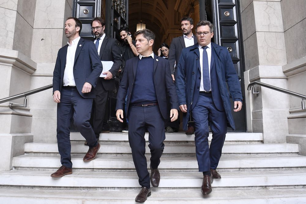 Axel Kicillof tras una reunión en la Corte Suprema.&nbsp;