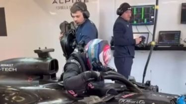 Franco Colapinto, a bordo de un Alpine 2023. - Instagram -