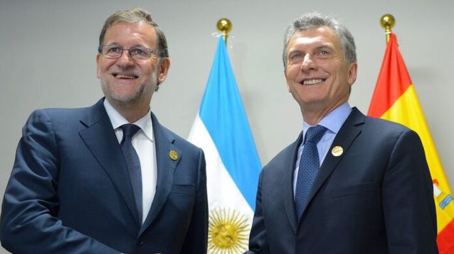 Mariano Rajoy y Mauricio Macri.