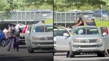 Escenas de la batalla campal que se vivió en el Hospital de Gonnet.