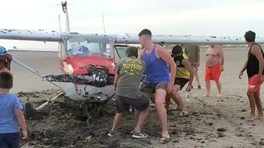 El piloto resultó ileso. (Foto La Posta de Lincoln)