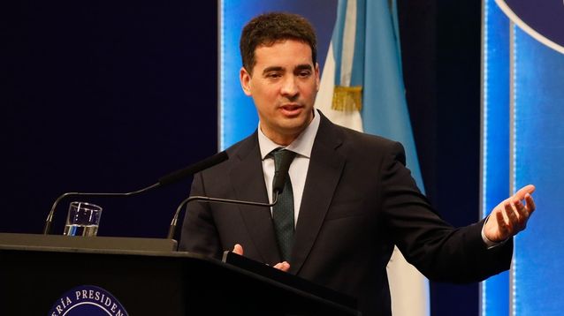 El vocero presidencial, Adrián Ravier.
