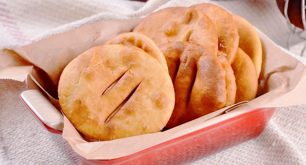 La torta frita, infaltable en los días de lluvia.