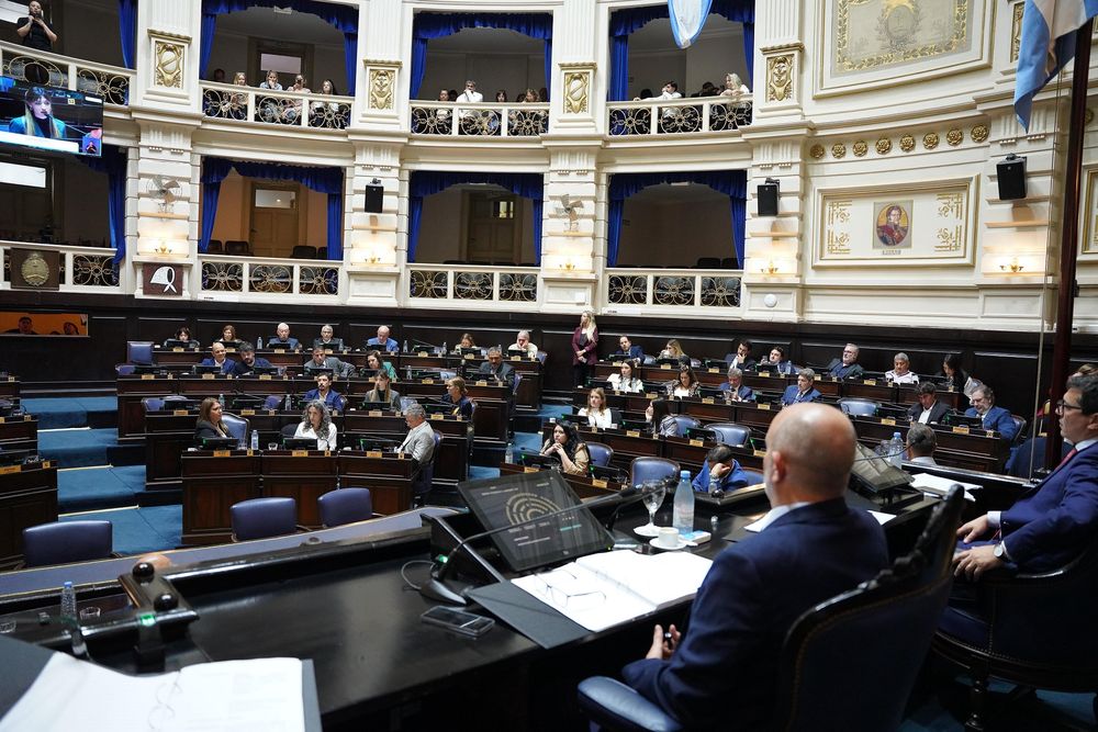 La sesióin en la Cámara de Diputados bonaerense.&nbsp;