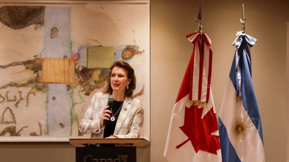 La canciller Diana Mondino.