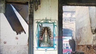 El milagroso incendio en la estación de Alberdi.&nbsp;