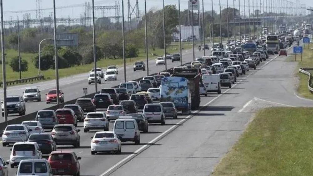 Mucho tránsito hacia la costa.