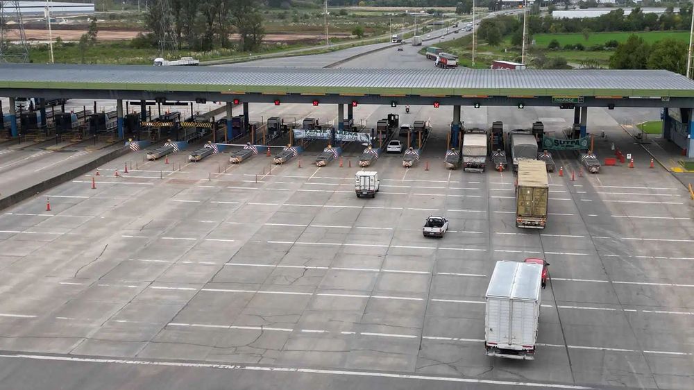 El peaje Lerena, en la Autovía Pilar-Pergamino.