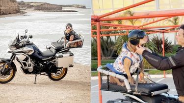 Garret, el fiel compañero de Juan, motoviajero e influencer. (Instagram/@juanygarret)