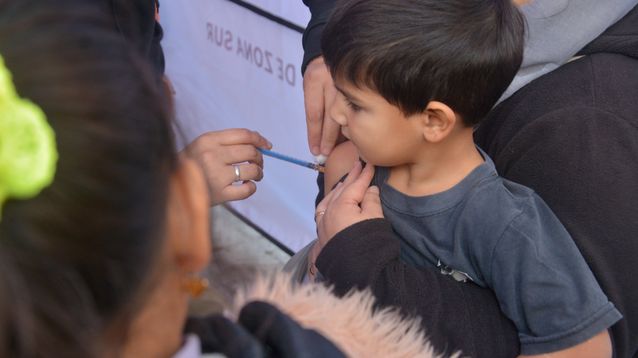 La vacunación infantil. 