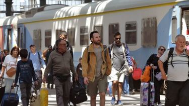 Servicio de trenes de larga distancia.