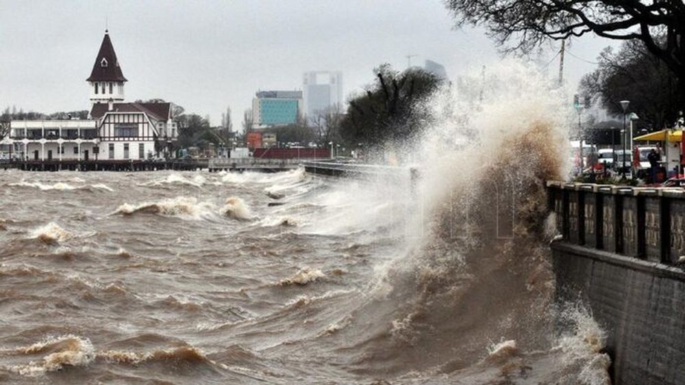 Alertan por crecidas en el Río de la Plata. (Archivo Télam)