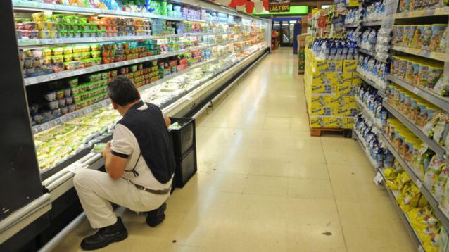 Las ventas en supermercados, según el Indec.