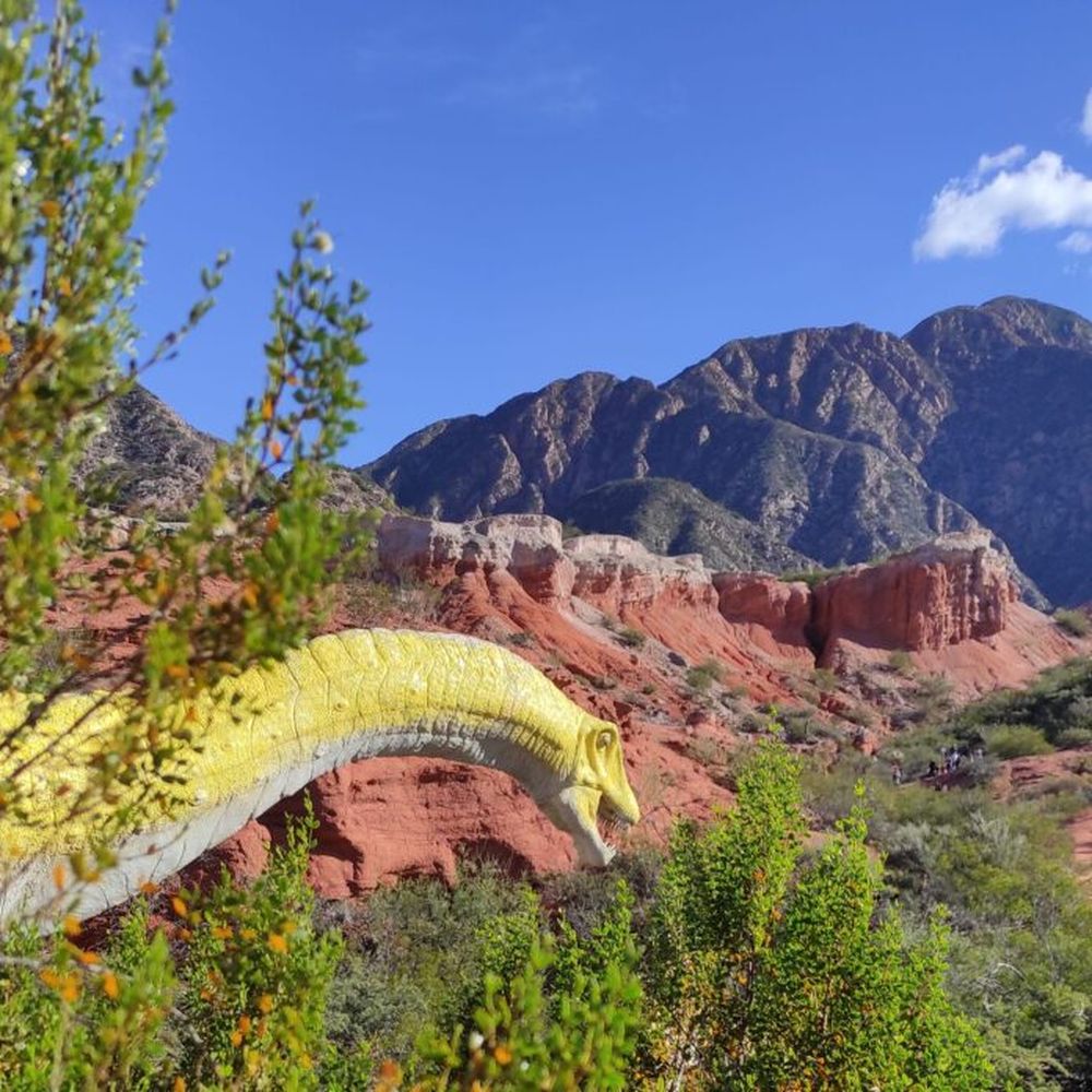 El parque de dinosaurios de Sanagasta.