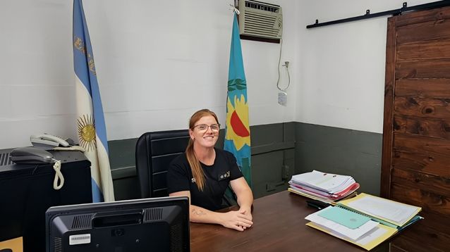 La inspectora mayor María Guadalupe Díaz.