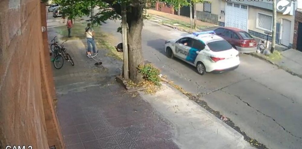 Captura de video del momento del hecho.