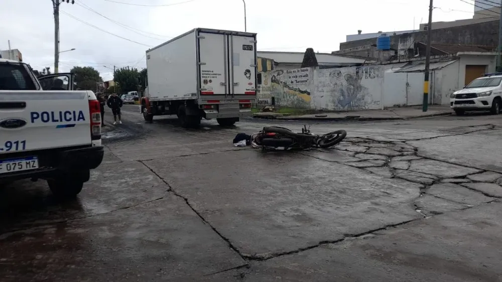 Motociclista muerto en la zona del Puerto, en Mar del Plata.