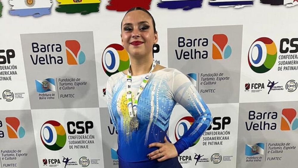 Guillermina Tavieres, medalla de plata en los  III Juegos Sudamericanos de Deportes sobre Ruedas, en Barra Velha. - Instagram -