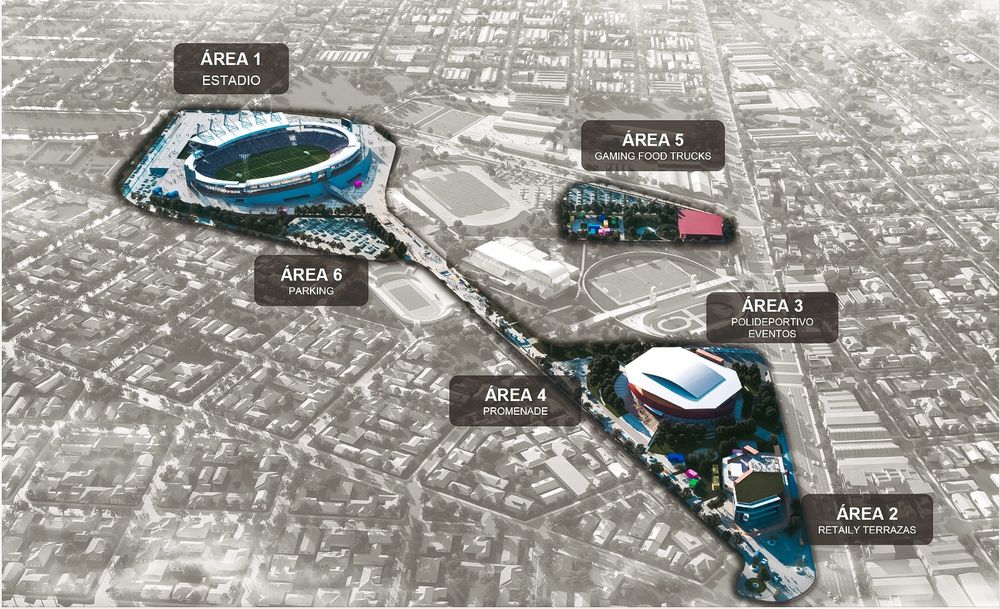 Mar del Plata: el área de la concesión incluye el estadio José María Minella, el Polideportivo Islas Malvinas y el Parque Municipal de Deportes Teodoro Bronzini.