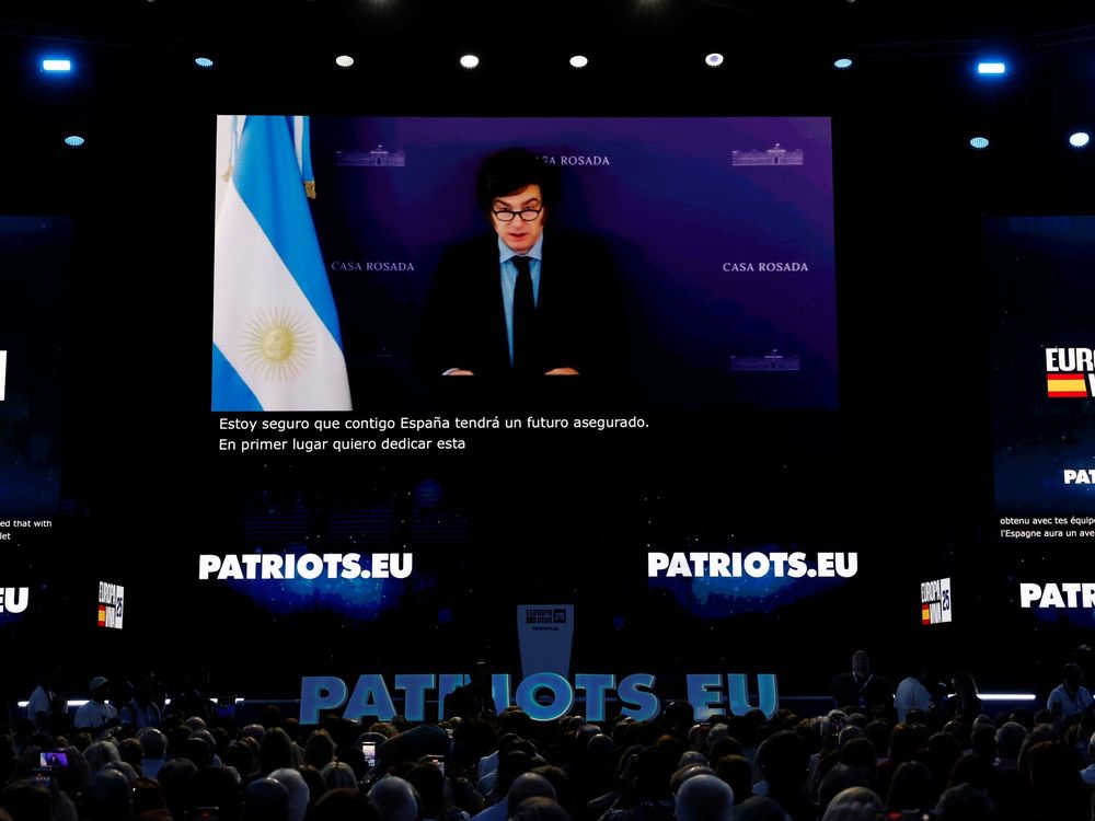 Javier Milei canceló a último momento su viaje a España y participó del evento por video