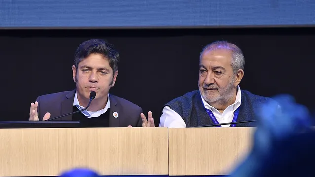 Axel Kicillof junto a Héctor Daer.&nbsp;