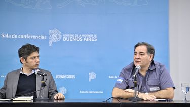 El gobernador Kicillof y el ministro Alonso.