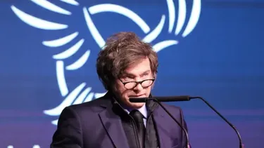 Milei, en el Congreso de la Libertad que encabezó en La Plata.