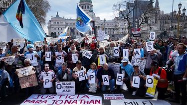 El apoyo a Pablo Grillo en la marcha al Congreso del miércoles 10 de septiembre. (Instagram @justiciaporpablogrillo)