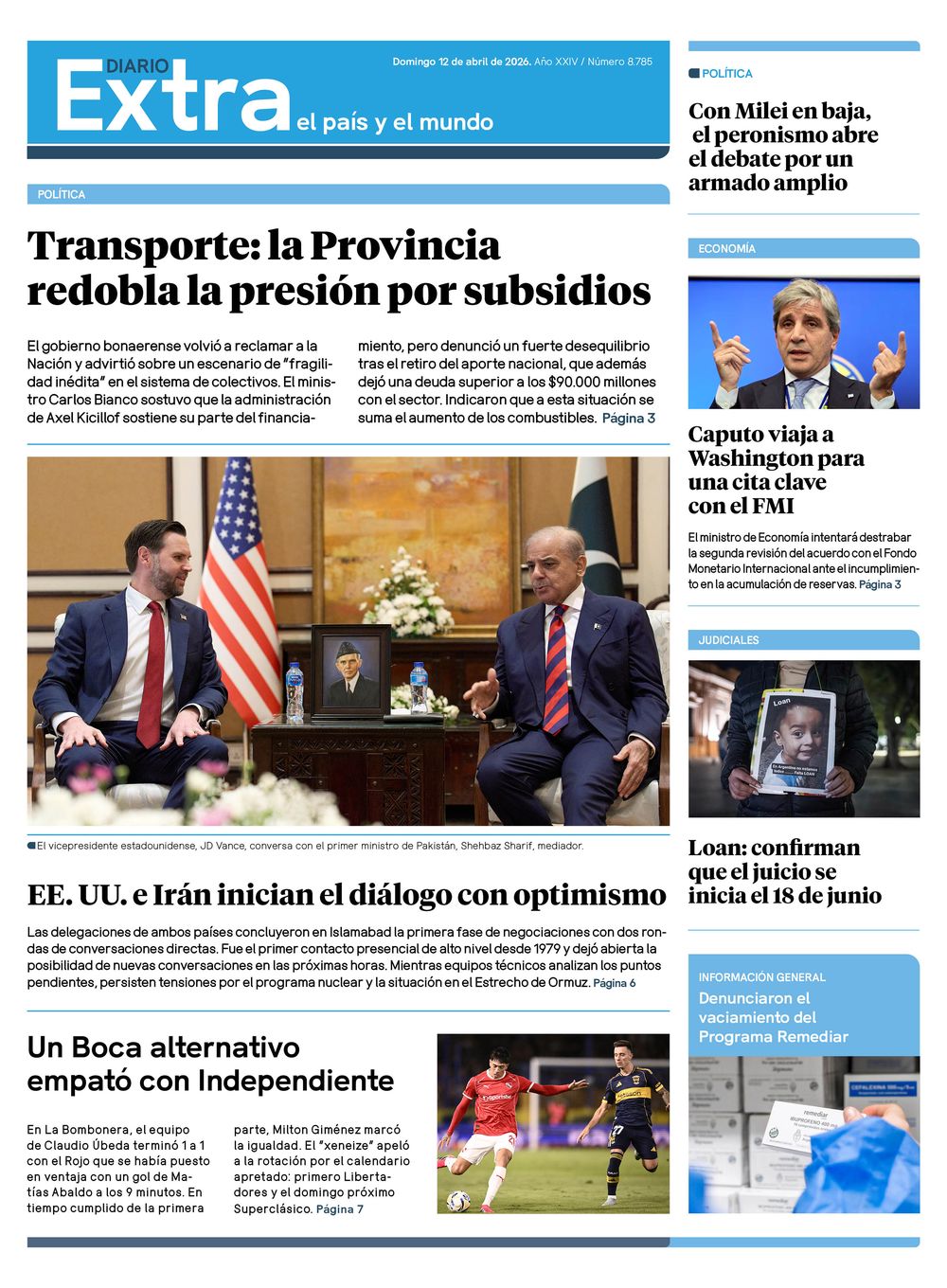 Tapa Diario Extra 12-04